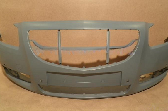 Бампер передний под парктроники и омыватели Opel Insignia 2008-2013 (TYG / Тайвань)